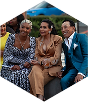 image press Tiffany Haddish Smokey Robinson Frances Gladney in the Main Courtyard