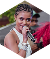 image press Tyla Performing in the Courtyard